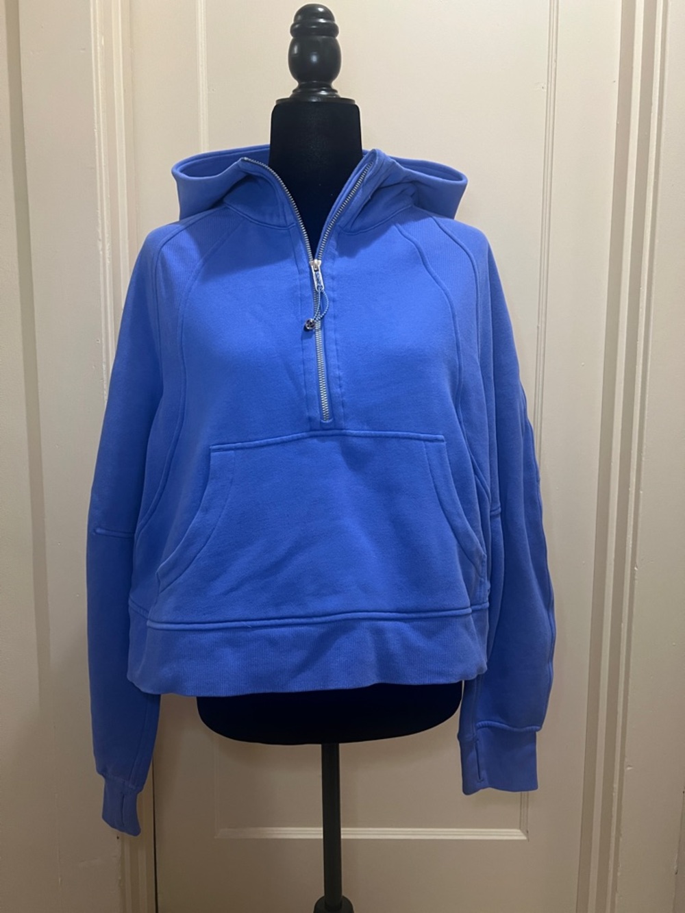 lululemon scuba cropped half zip hoodie